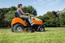 STIHL RT 4097 Petrol Ride-On Lawn Mower, available at Taylormade Garden Machinery