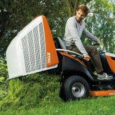 STIHL RT 6112 Petrol Ride-On Lawn Mower, available at Taylormade Garden Machinery