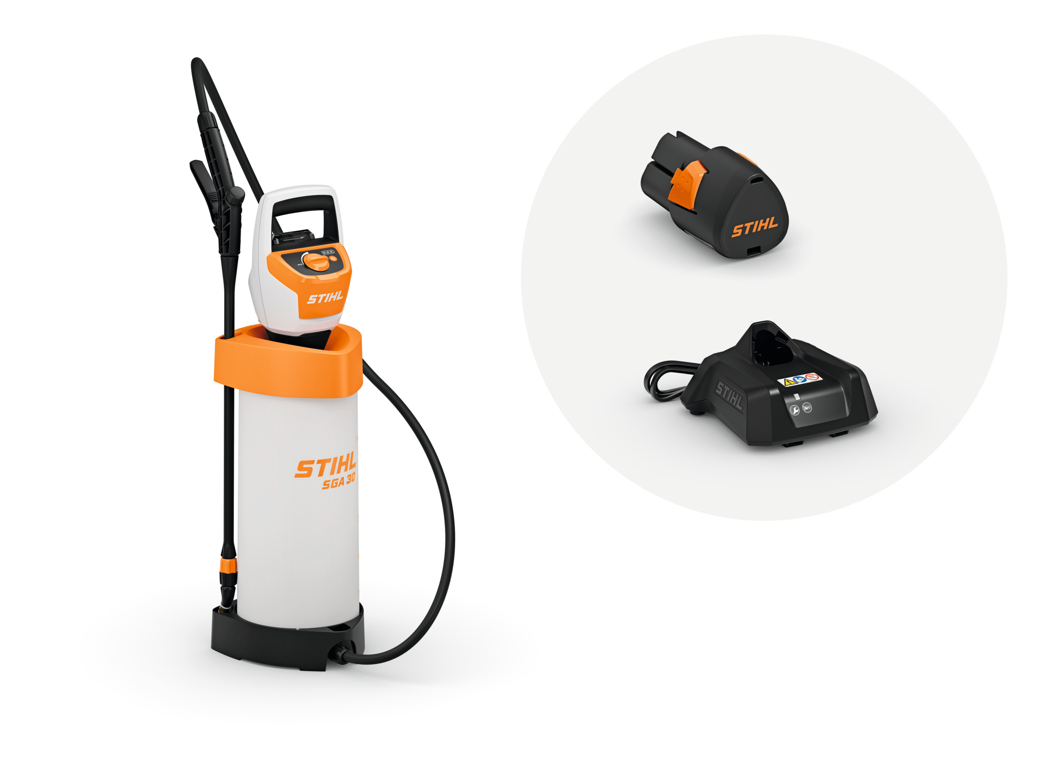 STIHL SGA 30 Cordless Sprayer with AS 2 battery and AL 1 charger