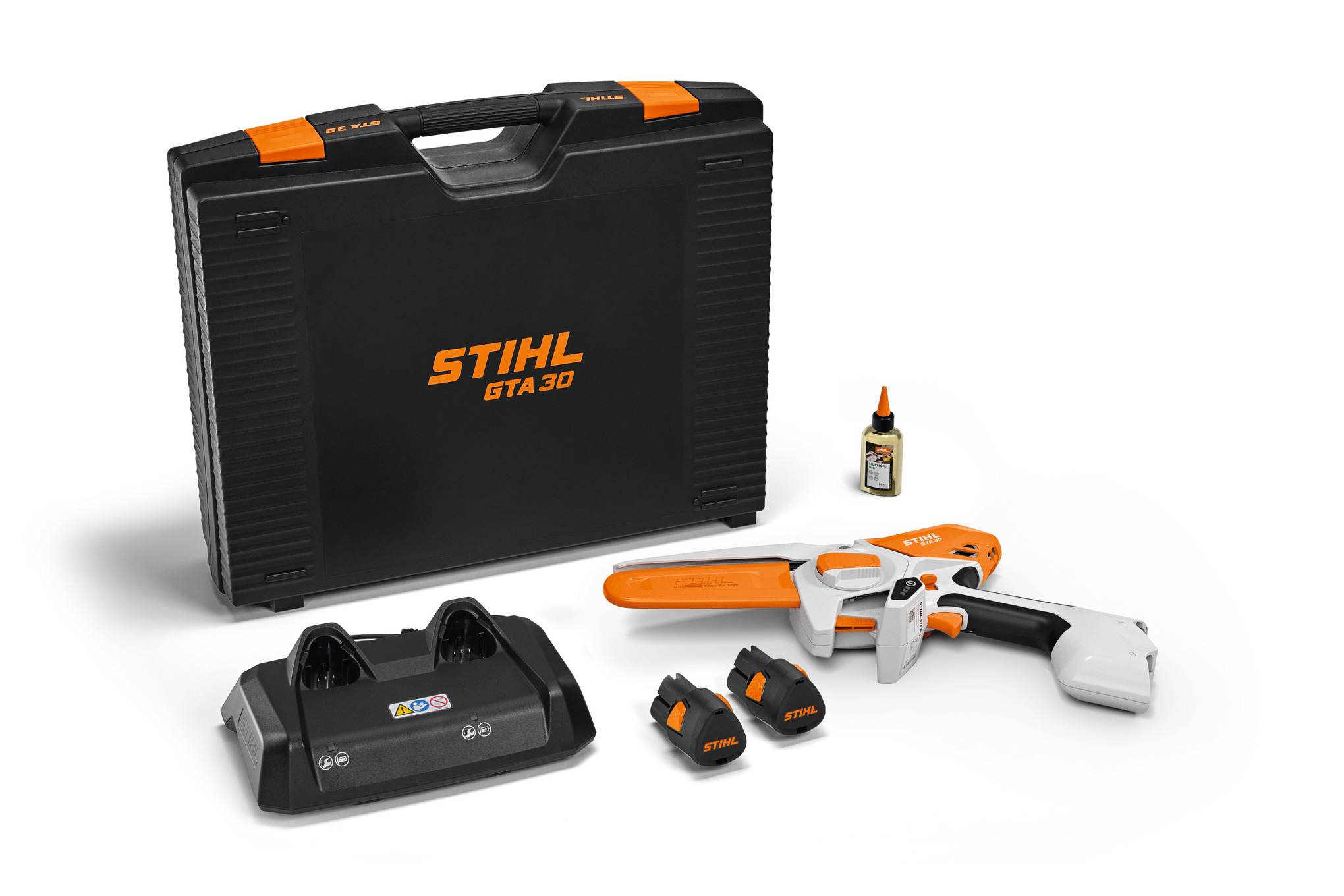 STIHL GTA 30 Cordless Pruner with 2x AS 2 battery and AL 5-2 charger