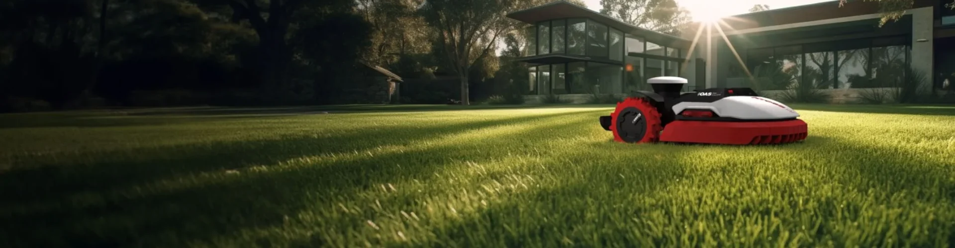 robot-mowers-on-lawn
