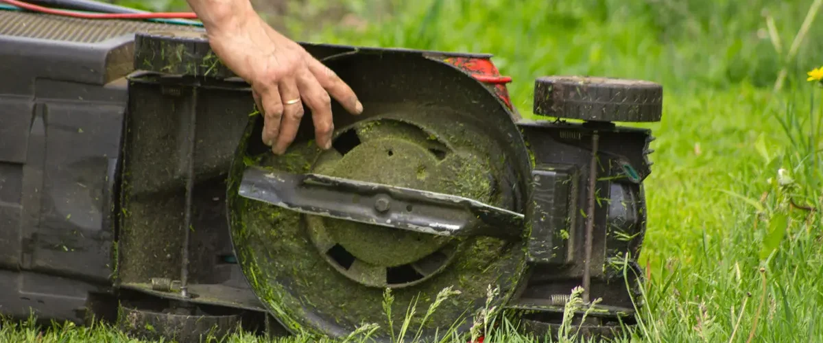 Lawn mower servicing