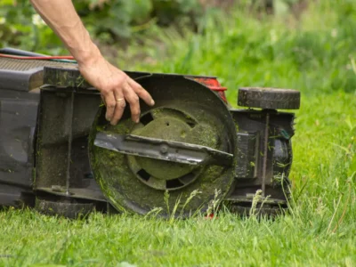 Lawn mower servicing